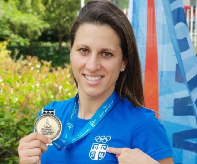 Karate reprezentativka iz Obrenovca Jelena Milivojčević - foto: Milan Ašković