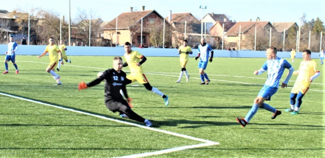 Pogodak: Strahinja Ilić je postigao prvi gol na utakmici - foto: V. Jankov