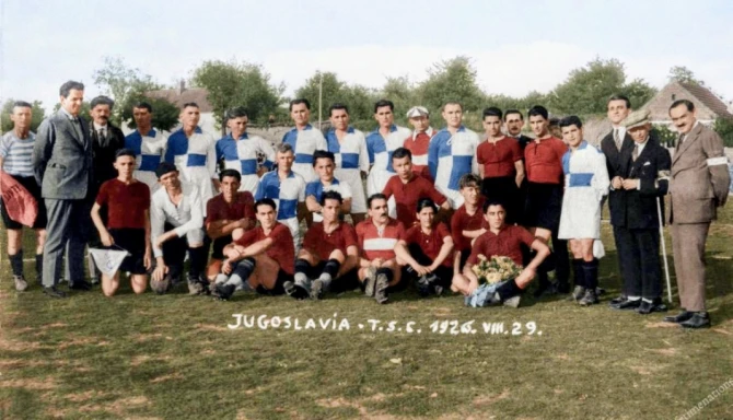 SK Jugoslavija - TSC Bačka Topola, 1926. - foto: Football through time and nations