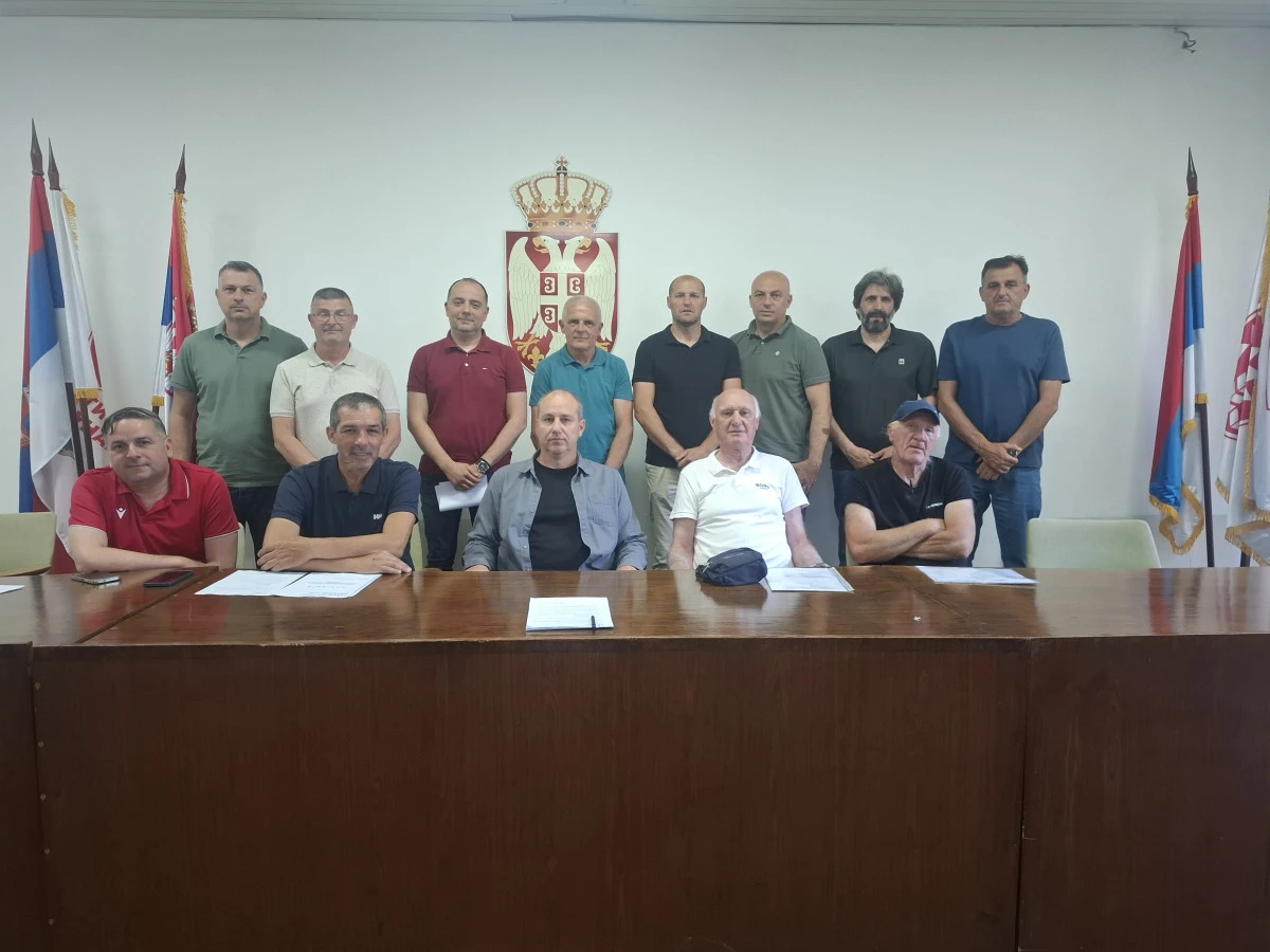 Predsednik Dejan Potočan sa članovima IO FSP Pančevo