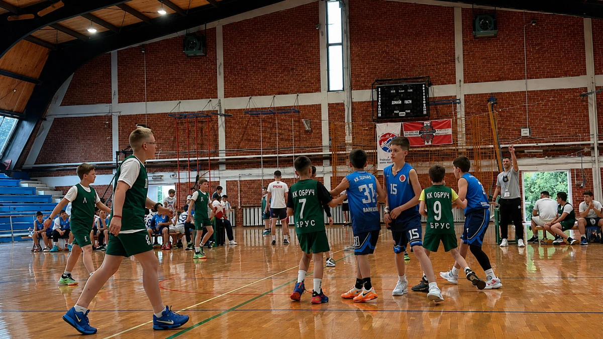 Mladi basketaši u Brusu - foto: Bruski kofer