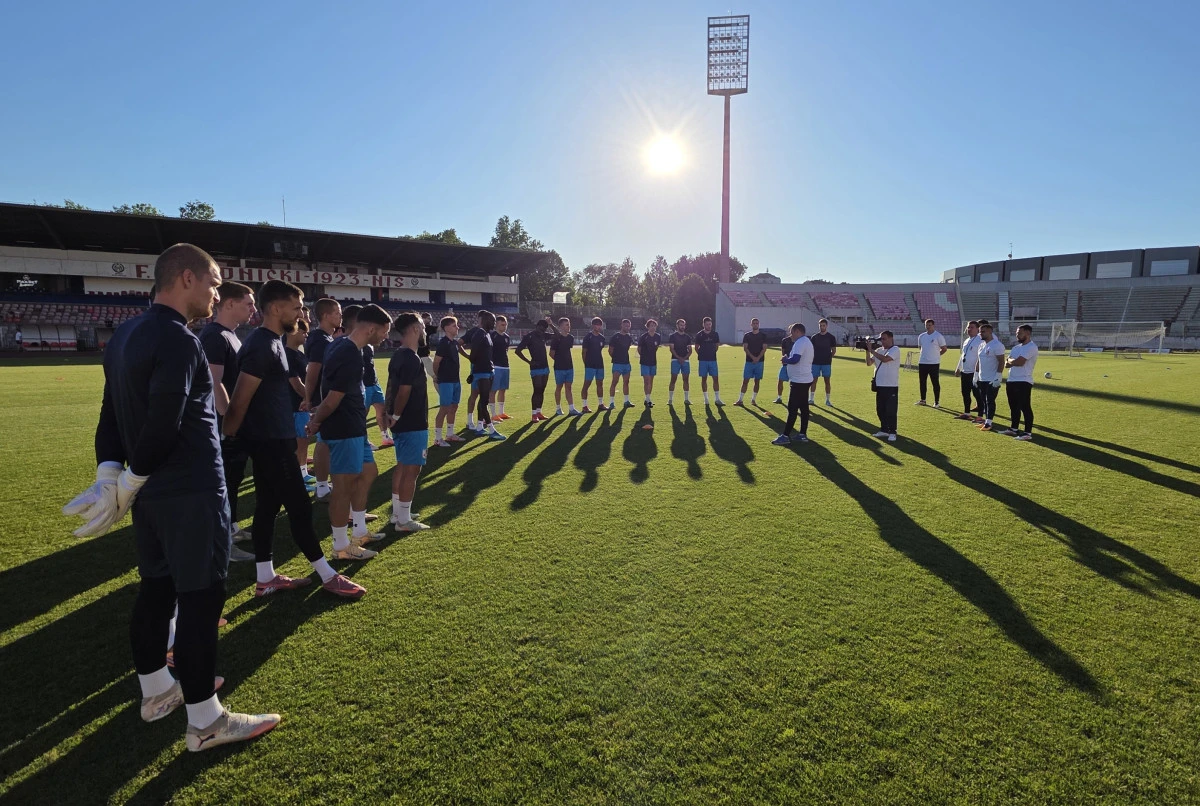 Detalj sa prvog treninga u novoj sezoni - foto: FK Radnički Niš