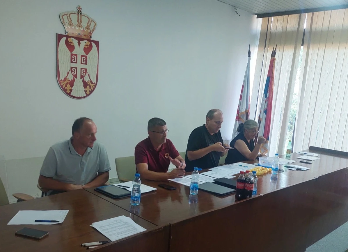 Branislav Matijević, Zoran Janović, predsednik FSP Pančevo Dejan Potočan, Gordana Krstić