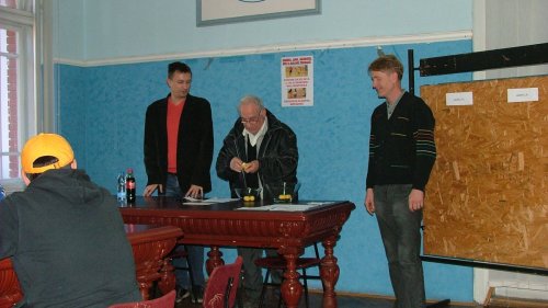 Revijalna utakmica veterana novosadske Vojvodine i somborskog Radničkog na finalnoj večeri Zimske Lige GFS Sombora