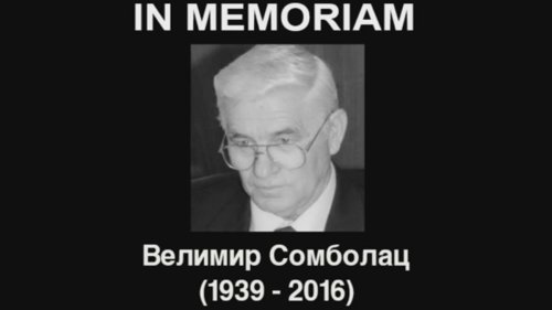 IN MEMORIAM: Preminuo Velimir Sombolac (1939-2016)