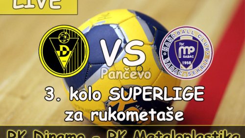 Direktan prenos rukometne utakmice Dinamo – Metaloplastika od 19:55h, Superliga
