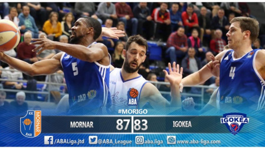 Desetkovana Igokea pala u Baru