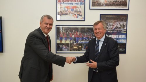 Predsednik EHF Mihael Viderer u poseti Srbiji