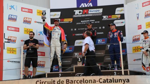 Dušan Borković na podijumu u Barseloni