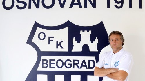 Uroš Kalinić se predstavio navijačima OFK Beograda, Srpska liga Beograd