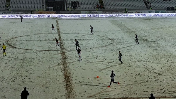 Partizan i Mačva podelili bodove u snežnoj Humskoj, Superliga Srbije