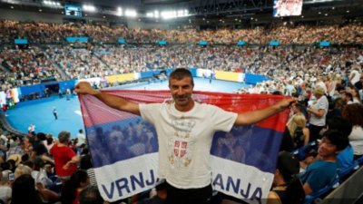 Podrška Noletu u Melburnu bio i vrnjčanin Saša Burmaz
