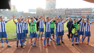 Prva prolećna prvenstvena pobeda Romantičara na Karaburmi, Srpska liga Beograd