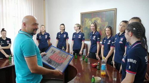 Državne reprezentativke kod predsednika opštine Trstenik