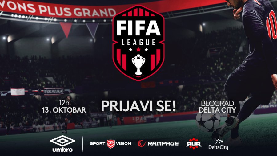 FIFA20 turnir – TC Delta City Beograd 13.10.2019!