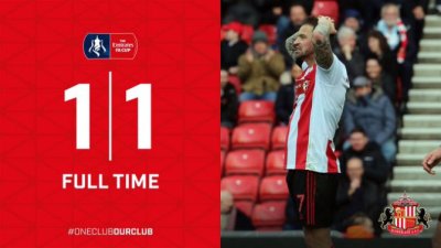 FA Kup: Sanderlend i Džilsi moraju igrati novi meč