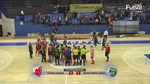KMF Crvena zvezda sigurna i protiv Zemuna, Prva Futsal liga