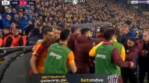 Tuča na kraju turskog derbija