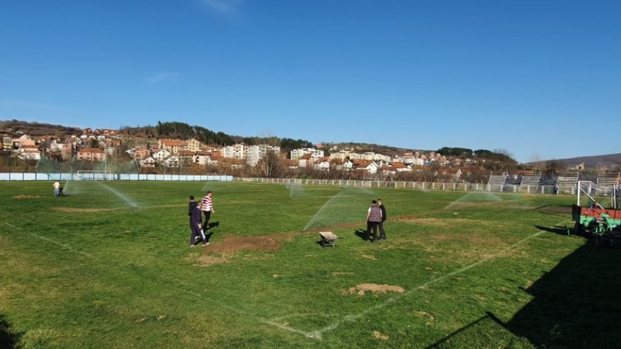 Završena ugradnja sistema za navodnjavanje na gradskom stadionu u Kuršumliji, Zona "Jug"