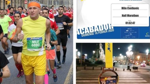 Maratonac Mile Cvetković oduševljen Barselonom