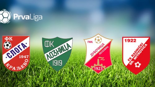 Novi prvoligaši su: GFK Dubočica, Sloga (Kraljevo), Radnički (Sremska Mitrovica) i Loznica, Prva liga Srbije