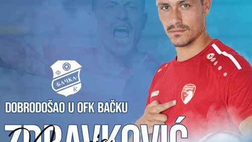 OFK Bačka se pojačala sa štoperom Nemanjom Zdravkovićem, Linglong Superliga Srbije