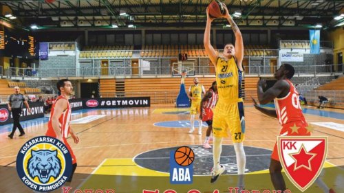 ABA liga: Neubedljiva Zvezda slavila u Kopru, ABA liga