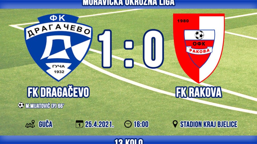 Minimalac Dragačeva za nova tri boda, Moravička okružna liga - grupa A