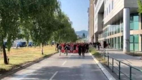 Navijači Veleža stigli na Grbavicu