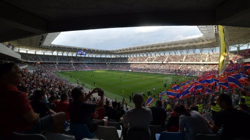 Spektakl na otvaranju novog stadiona Steaue, Srpska liga Beograd