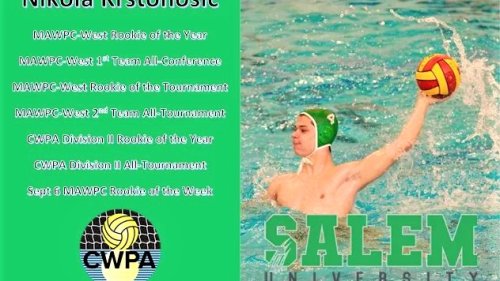 Lepo priznanje za mladog vaterpolistu iz Bečeja Nikolu Krstonošića, Prva A liga