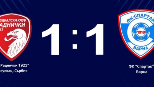 Bez pobednika u duelu Radničkog 1923 i bugarskog Spartaka, Linglong Superliga Srbije