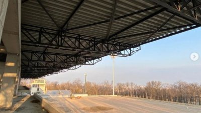 Postavljen krov na stadionu Grafičara