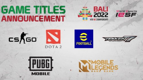IeSF zvanično otkrio listu igara na Svetskom Esports Šampionatu 2022!