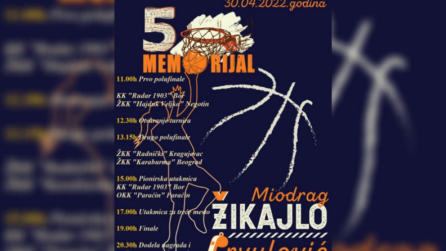 5. Memorijalni turni u košarci "Miodrag Prvulović-Žikajlo"