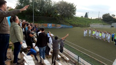 Prva pobeda "Romantičara" protiv Brodarca na terenu kraj Save, Srpska liga Beograd