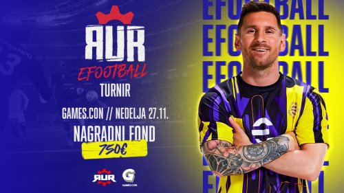 RUR organizuje eFootball turnir na Games.con festivalu – Igrajte za nagradni fond od 750€!
