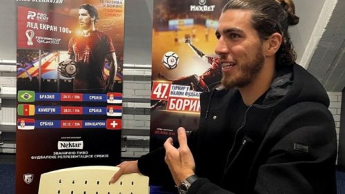 Repezentativac Srbije Srđan Babić u poseti "Boriku"