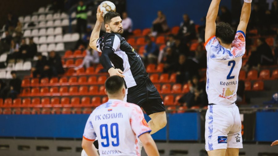 Barjaktarović vodio crno-bele do sigurnog trijumfa nad Obilićem, Super rukometna liga