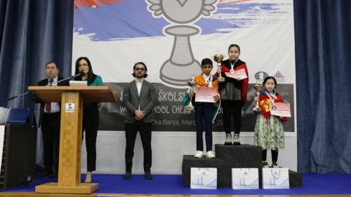 Održano Svetsko školsko FIDE prvenstvo u šahu u Vrnjačkoj Banji