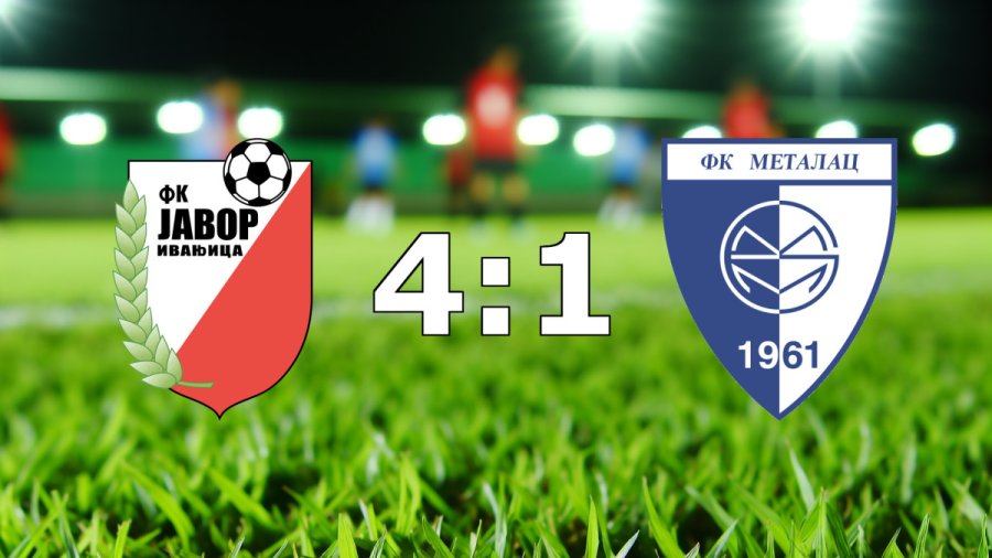 Druga pionirska liga "Zapadno-moravska": Javor bolji od Metalca, Druga pionirska liga "Zapadno-Moravska"