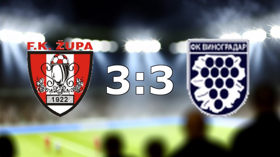 Župi sledi borba u plej-autu, Vinogradar zadovoljniji bodom, Zona "Zapad"