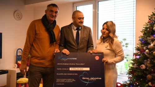 Udruženju „Srce za djecu“ od OC Jahorina 4000 maraka
