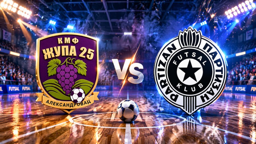 Istorija u Aleksandrovcu: KMF Župa 25 debituje protiv beogradskog Partizana