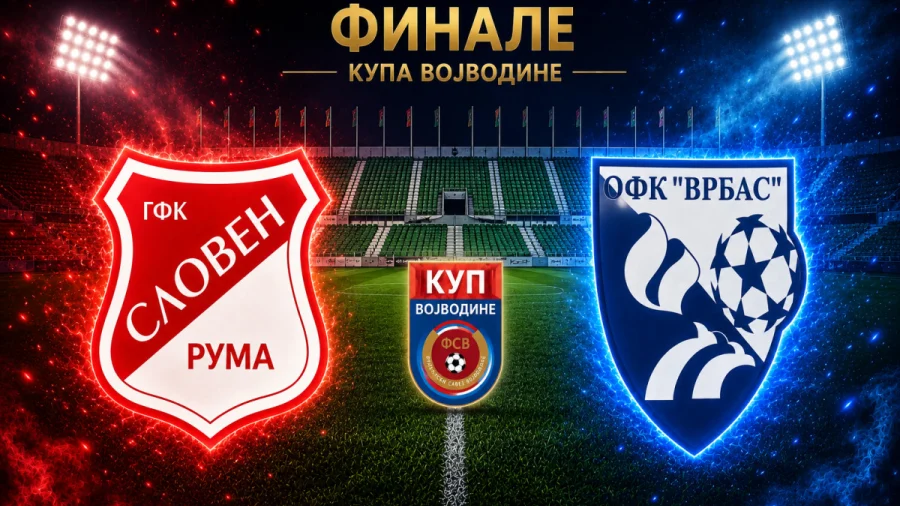 Finale Kupa FS Vojvodine: GFK Sloven i OFK Vrbas u Inđiji igraju za trofej, Kup FS Vojvodine