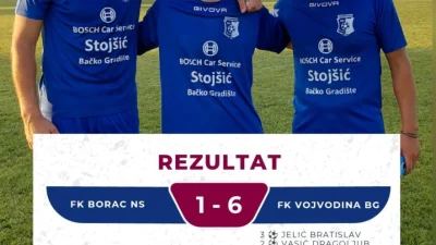 Jelićev het-trik obezbedio ubedljivu pobedu Vojvodine protiv Borca