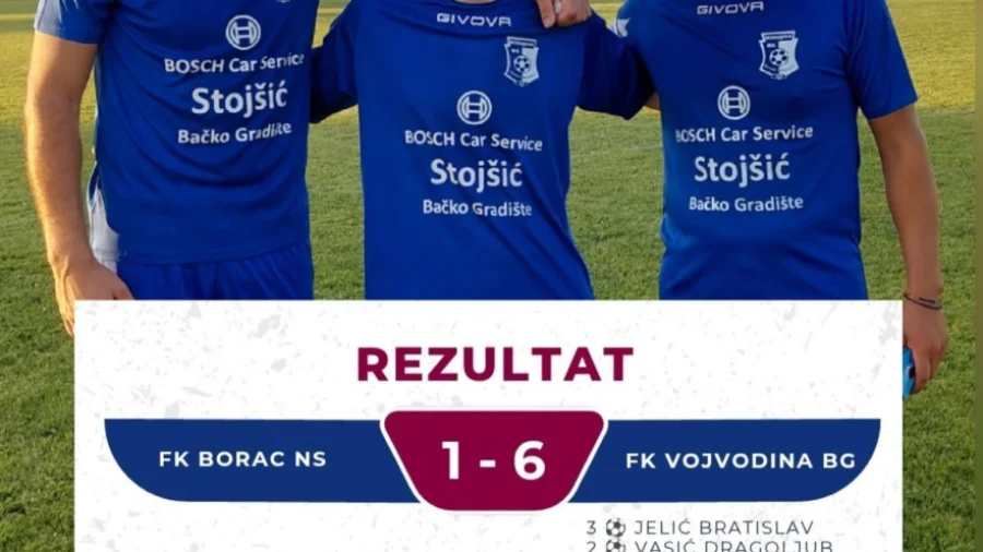 Jelićev het-trik obezbedio ubedljivu pobedu Vojvodine protiv Borca, Prva novosadska liga
